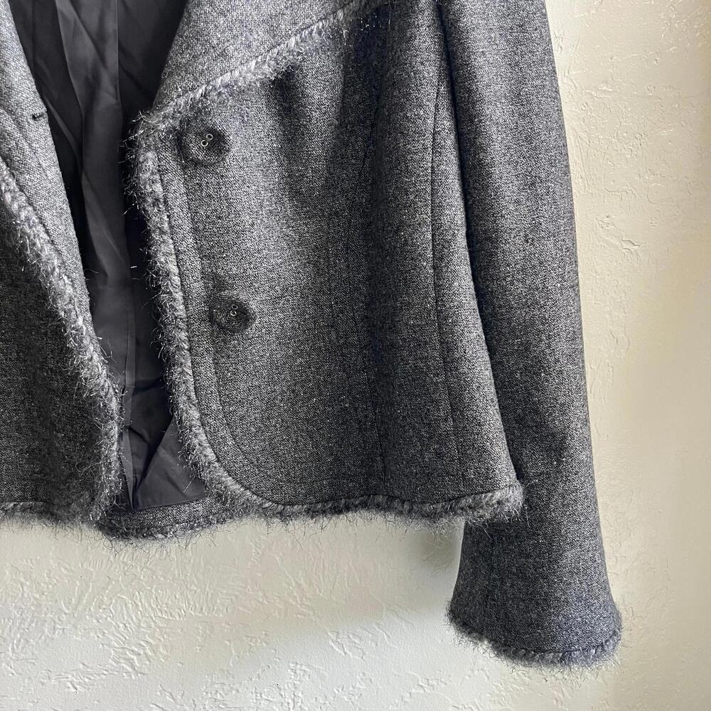 Escada Grey Blazer Jacket | Size 44/XL - Picture 3 of 5